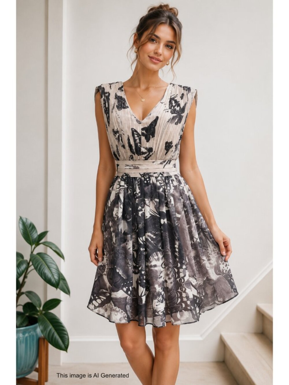 NWT •Ted Baker London• Mauve Butterfly Dress